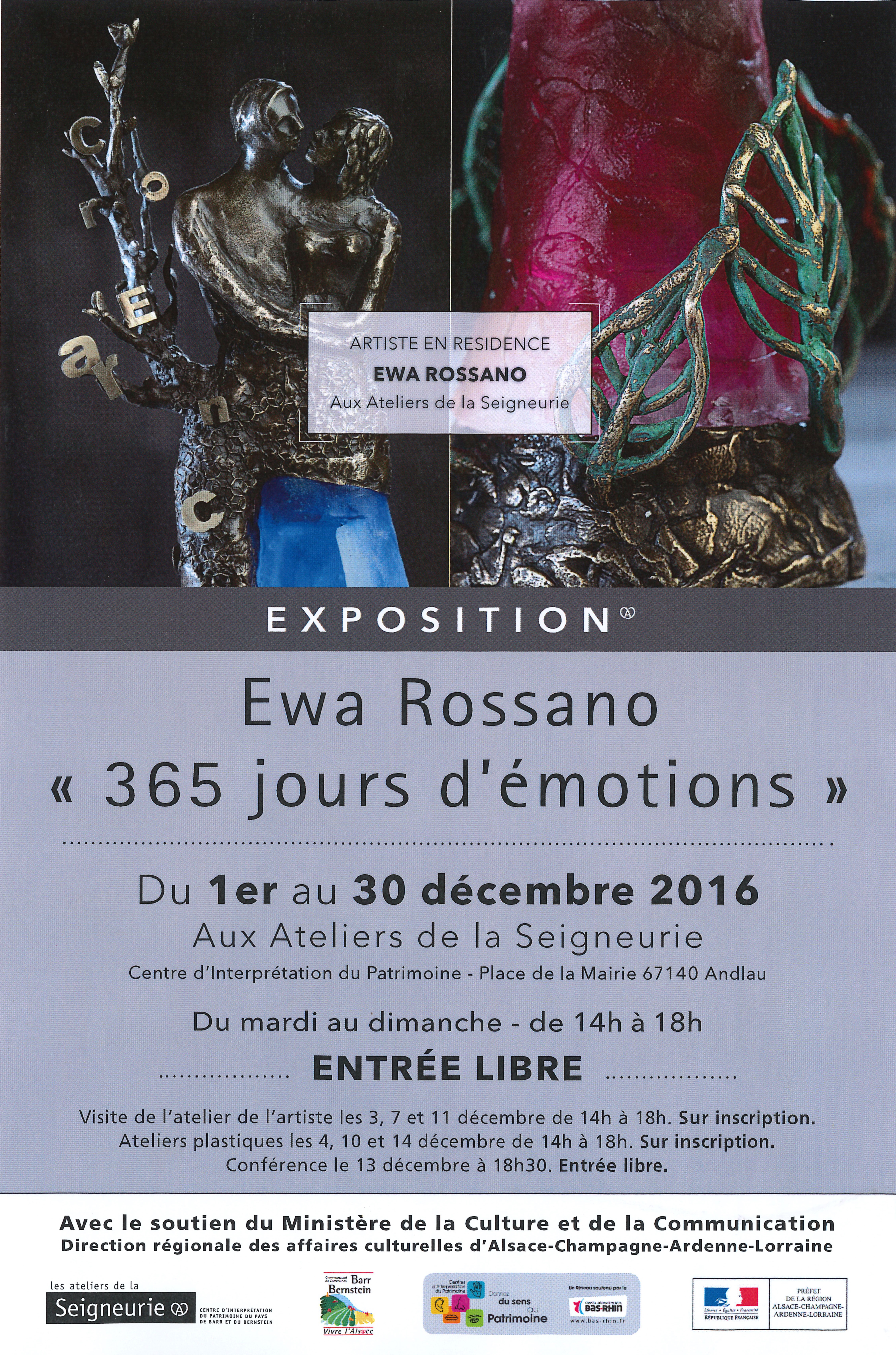 Affiche de l'exposition "365 jours d'émotions"