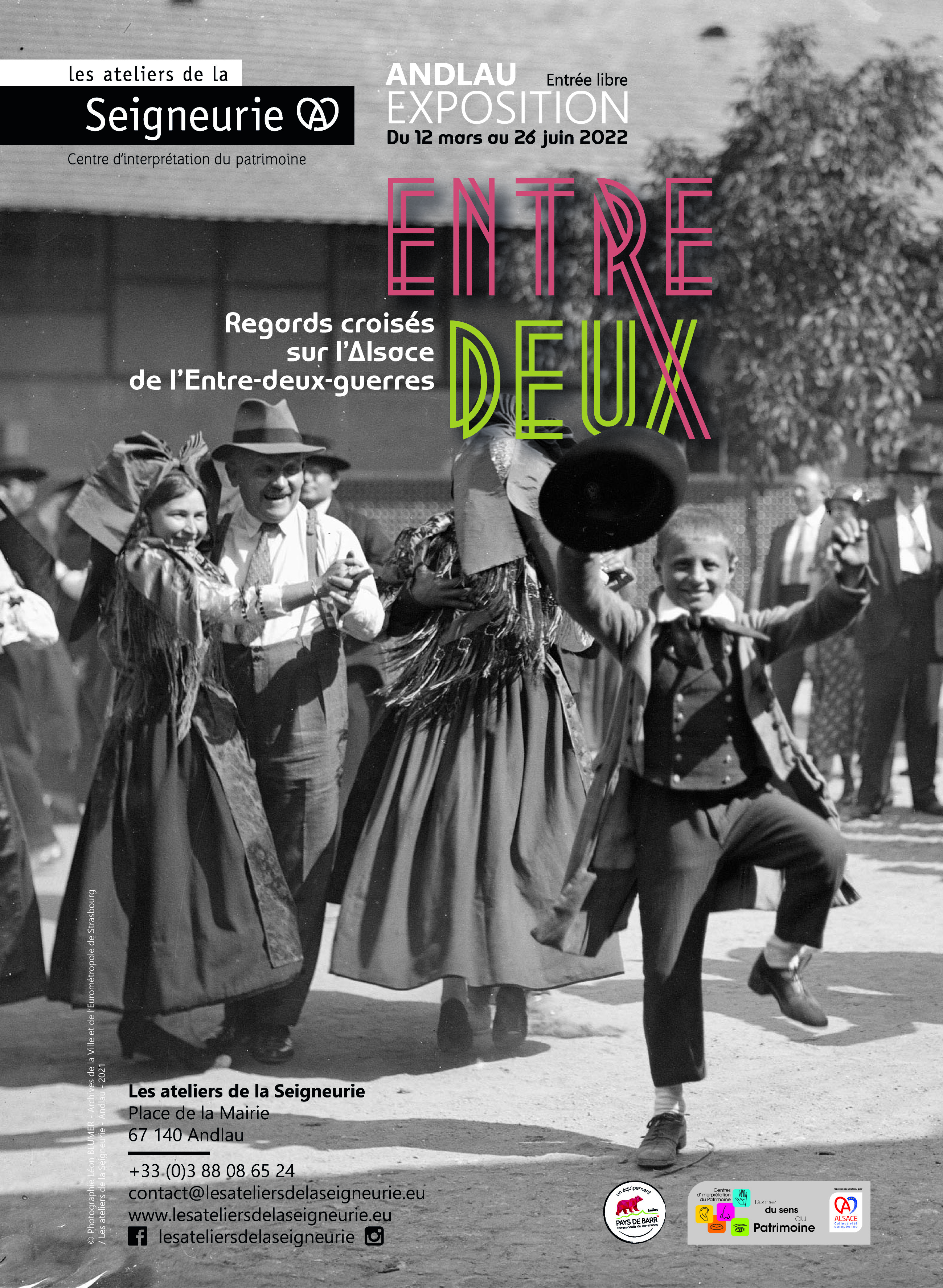 Affiche de l'exposition "ENTRE DEUX"
