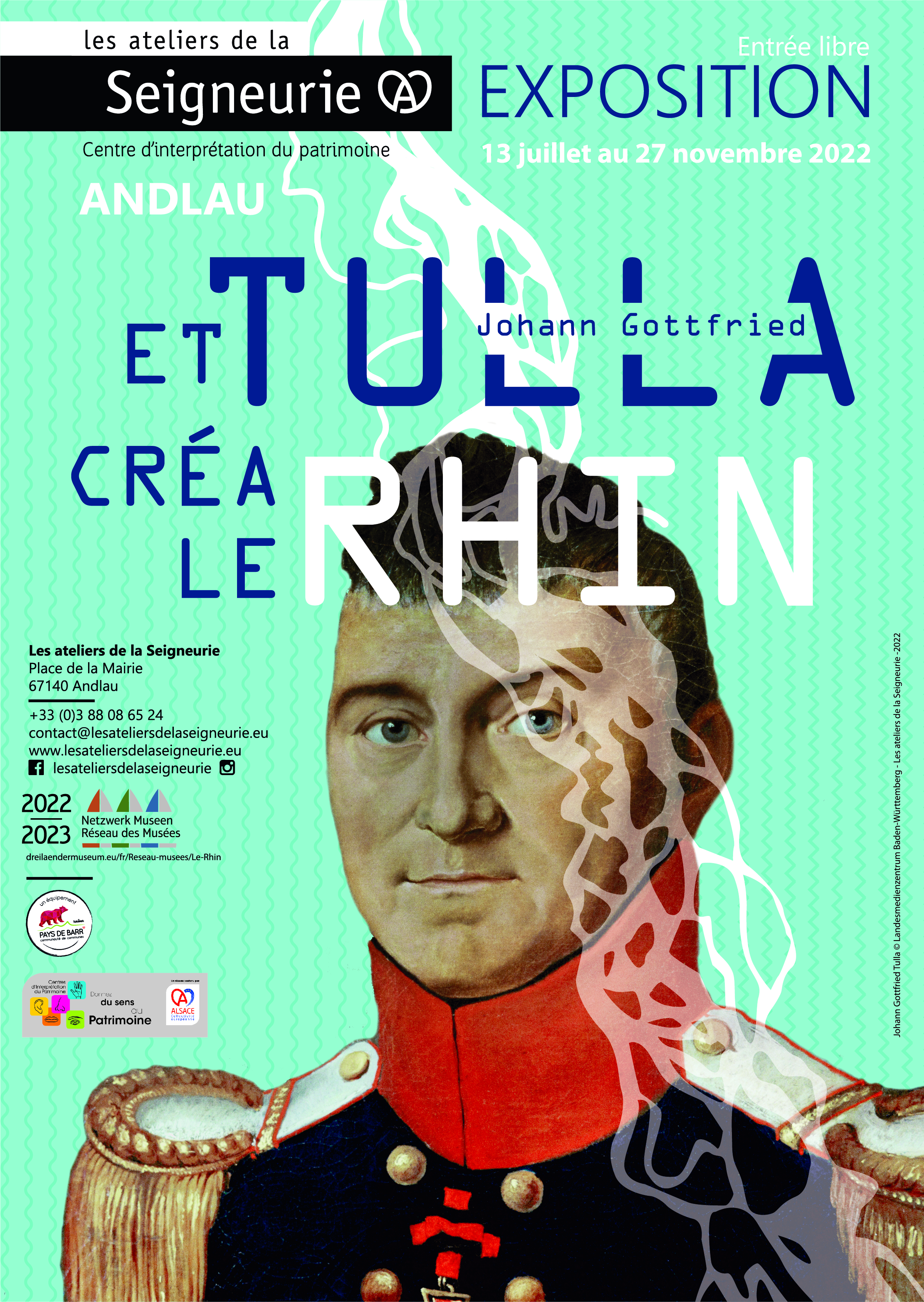 Affiche "Et Johann Gottfried Tulla créa le Rhin"