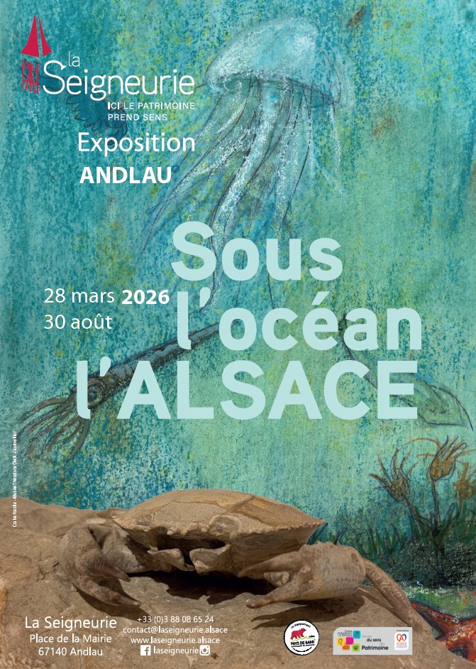 Affiche de l'exposition "Sous l'océan, l'Alsace"