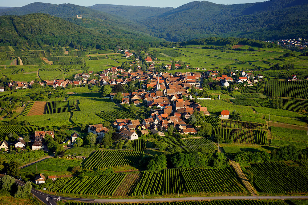 village vue du ciel