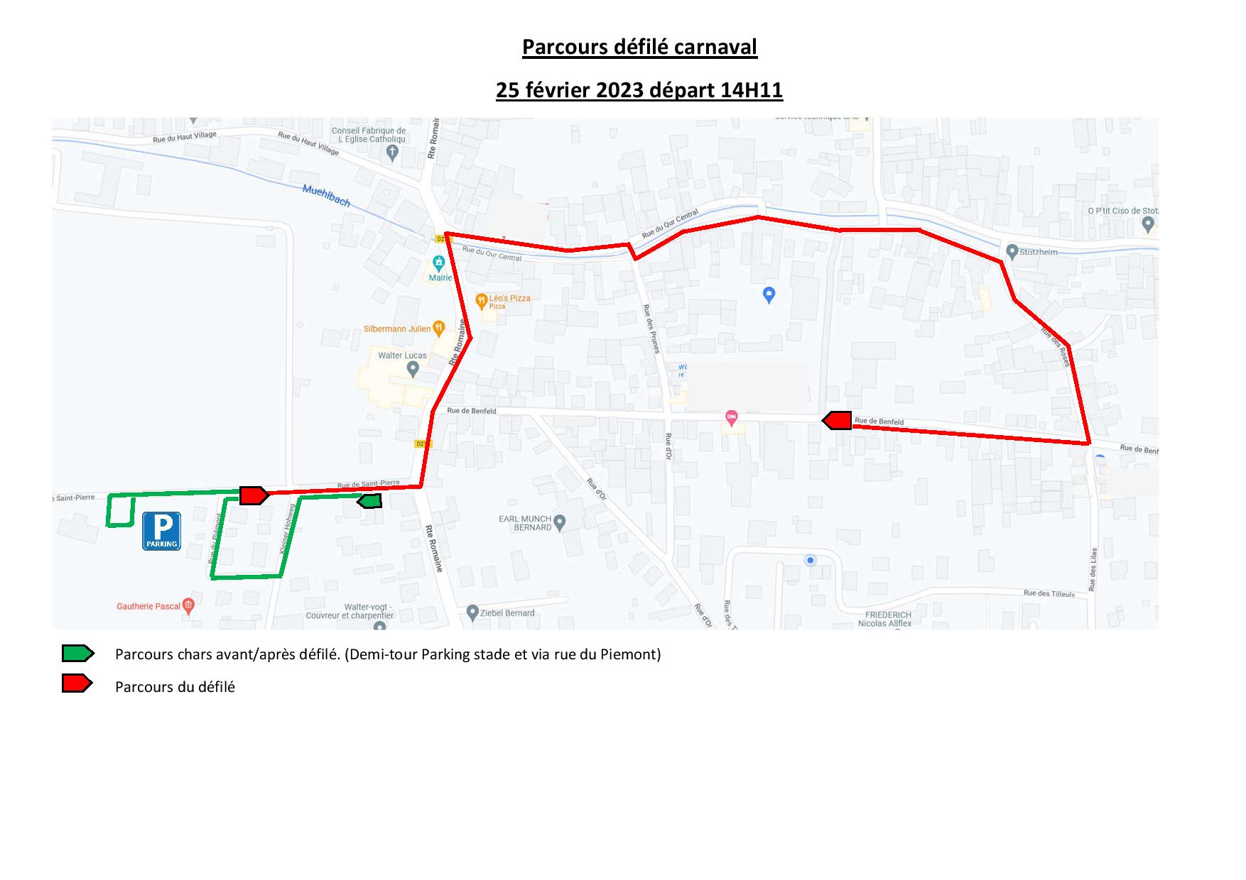 parcours cavalcade