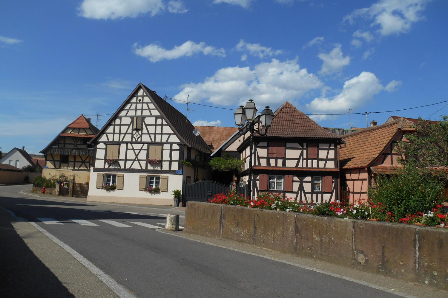 2 - Quartier central - maisons alsaciennes