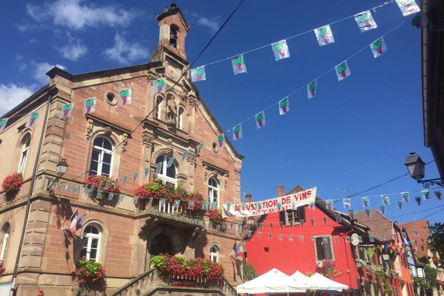 La mairie lors de la fête du Klevener 2016 - Photo : Olivier HERBETH