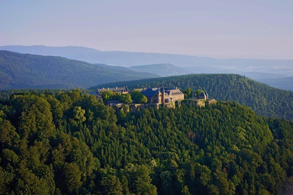 Photo aérienne du Mont Sainte Odile © Studio Pygmalion