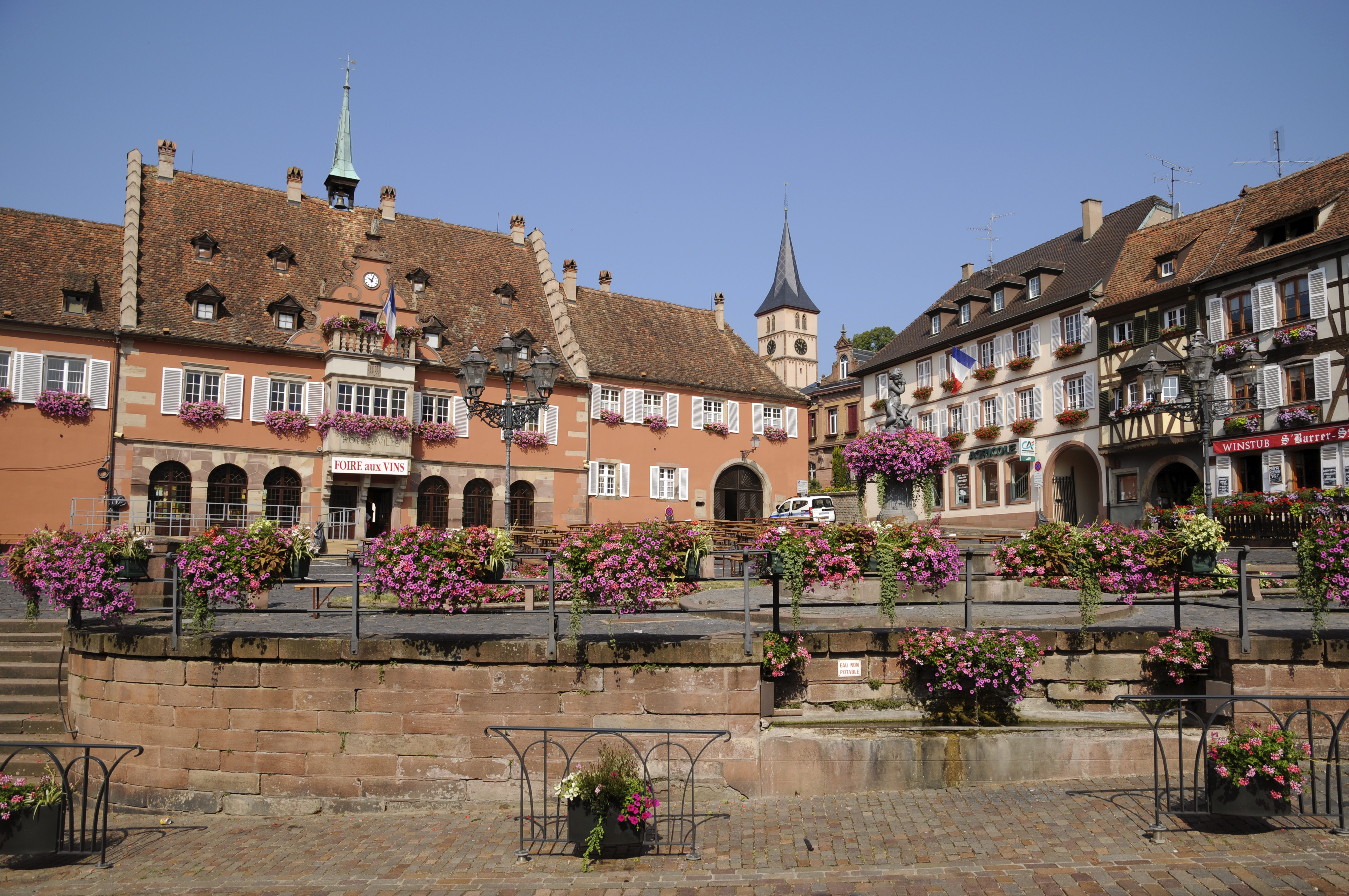 Place de l'Hôtel de Ville de Barr © C. Dumoulin