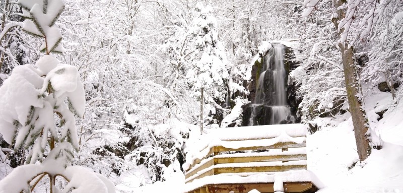 Cascade du Hohwald sous le neige © Studio Pygmalion