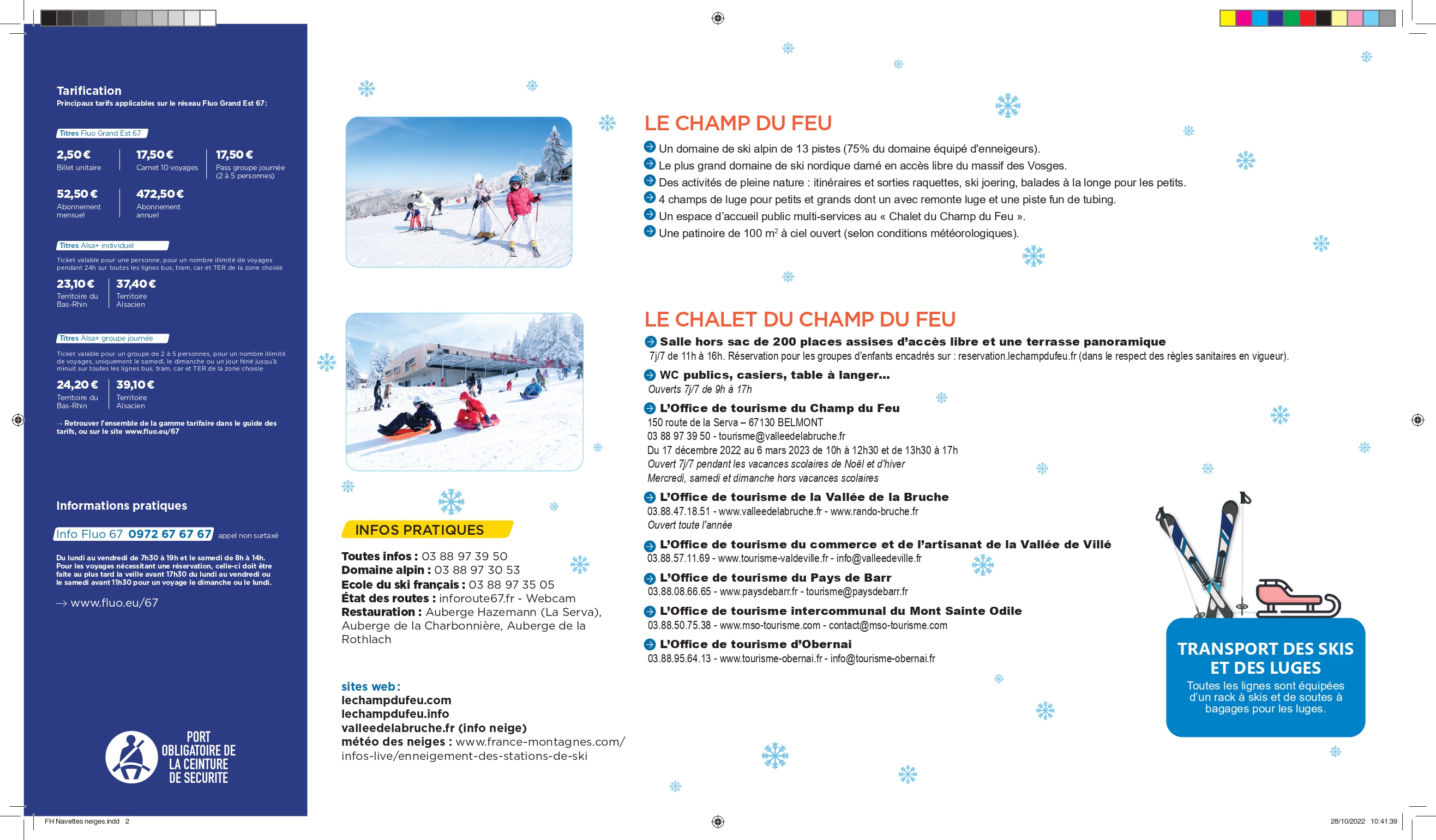 Horaires navette champ du feu