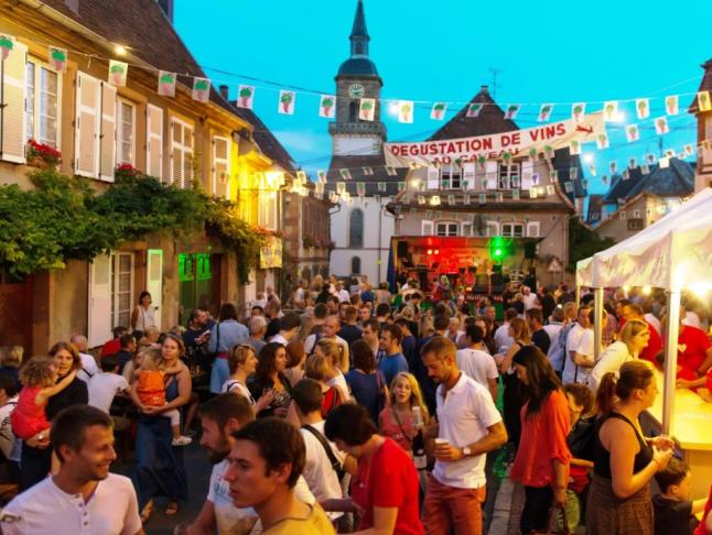 Fête du vin au en Alsace