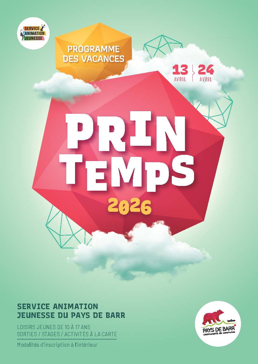Programme vacances printemps 2026